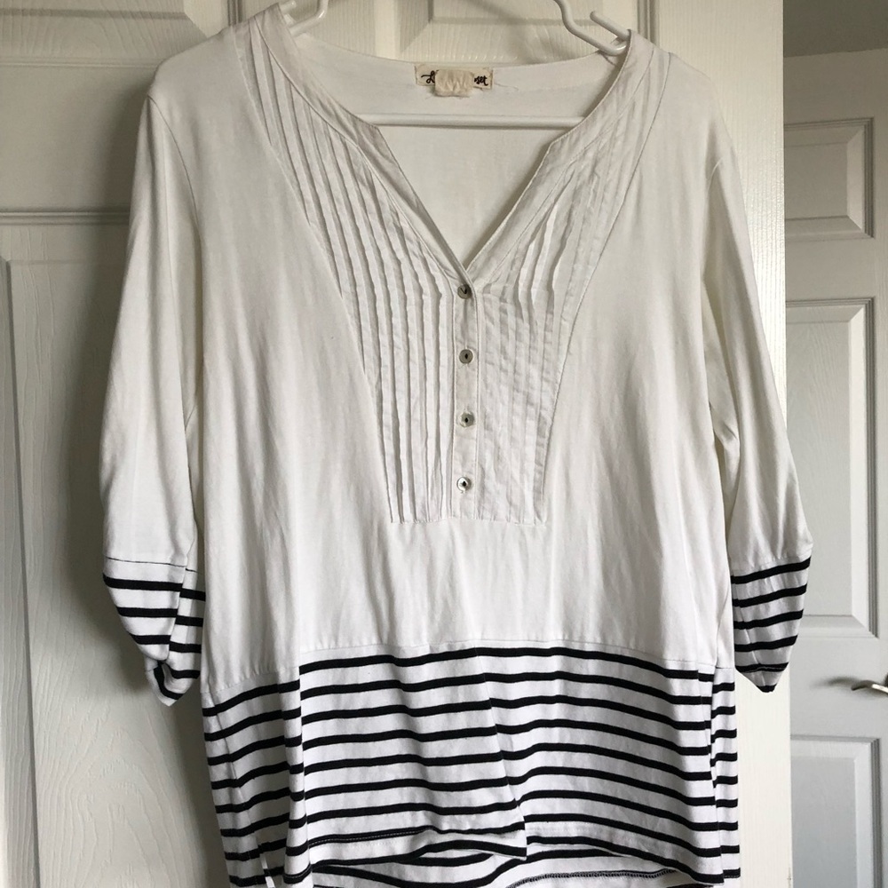 Anthropologie LS Cotton Tunic